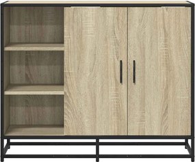 vidaXL Sideboard Sonoma Oak 92x35x76 cm Κατασκευασμένο ξύλο