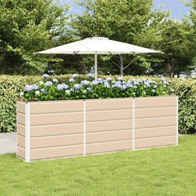 vidaXL Γλάστρα Ελεφαντόδοντο 240 x 40 x 75 εκ. Ατσάλι