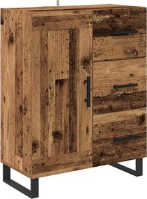 vidaXL Highboard με συρτάρι 2 pcs Παλιό ξύλο Επεξεργασμένο ξύλο