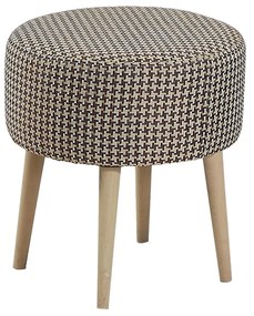 Σκαμπό ArteLibre ADA Houndstooth Κόκκινο Ύφασμα 40x43cm-14870114