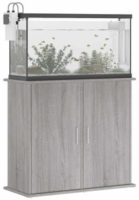vidaXL Βάση Ενυδρείου Γκρι Sonoma 81x36x73 εκ. από Επεξεργασμένο Ξύλο
