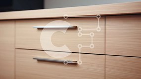 Intra Συλλεκτικό Ξύλινο Παζλ Plywood  4mm - Ξύλινο ντουλάπι με συρτάρια και πόρτα Σε Ξύλινο Κουτί - Διαστάσεις Puzzle: 10x10 cm – 25 κομμάτια