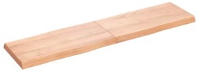 vidaXL Επιφ Τραπεζιού Αν Καφέ 160x40x(2-6)εκ.Ακατέργ. Μασίφ Ξύλο Δρυός