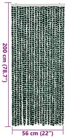 vidaXL Σήτα Εντόμων Πράσινο/ Λευκό 90 x 200 εκ. από Σενίλ