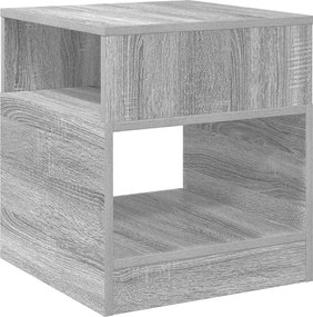 vidaXL End Table 2 pcs Γκρίζο Σονομα 40,5 x 40 x 45 εκ