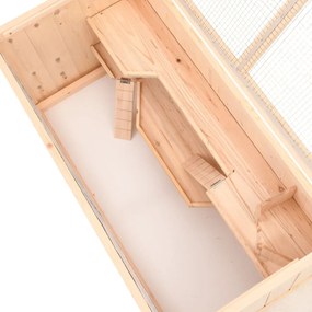 vidaXL Κλουβί Χάμστερ 104 x 52 x 54 εκ. από Μασίφ Ξύλο Ελάτης
