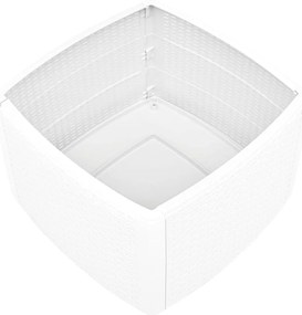 vidaXL Βοηθητικό Τραπέζι Λευκό 54 x 54 x 36,5 εκ. Πλαστικό