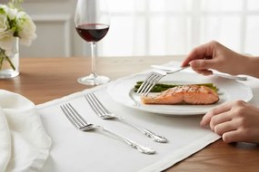 Σετ μαχαιροπίρουνων με κουτάλια από ανοξείδωτο ατσάλι - Ασημί
