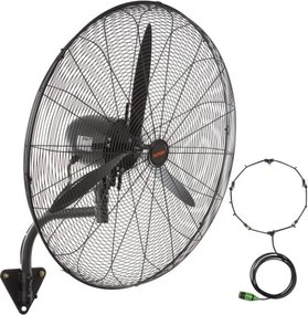 VEVOR Oscillating Wall Mist Fan Metal 74.9 cm 3 Speeds