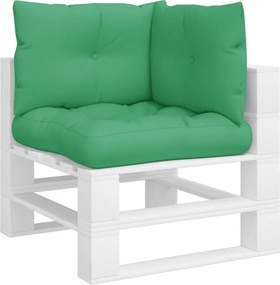 vidaXL Μαξιλάρια Παλέτας 3 τεμ. Πράσινα Υφασμάτινα