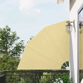 vidaXL Αδιάφανο σκίαστρο μπαλκονιού Άμμος 140 x 140 cm ύφασμα