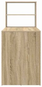 vidaXL Γραφείο Sonoma Δρυς 113 x 54 x 120 εκ. Επεξεργασμένο ξύλο
