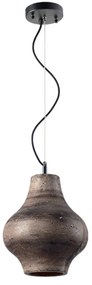 Φωτιστικό Οροφής Από Πηλό V372641PB Dark Brown Clay