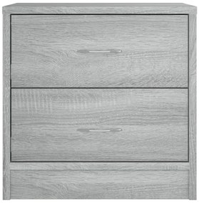 vidaXL Κομοδίνα 2 τεμ. Γκρι Sonoma 40x30x40 εκ. από Επεξεργασμένο Ξύλο