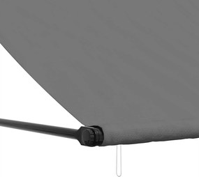 vidaXL Τέντα Συρόμενη Ανθρακί 250 x 150 εκ. από Ύφασμα και Ατσάλι