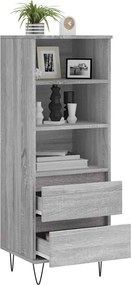 vidaXL Ντουλάπι Γκρι Sonoma 40x36x110 εκ. από Επεξεργασμένο Ξύλο