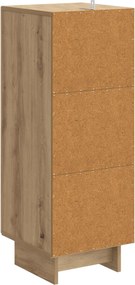 vidaXL Πλαϊνό γραφείο Artisan Δρυς 33 x 34,5 x 90 εκ