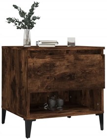 vidaXL Βοηθητικό Τραπέζι Καπνιστή Δρυς 50x46x50 εκ. Επεξεργασμένο Ξύλο