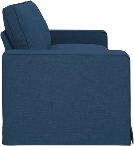 vidaXL Καναπές Μπλε 222 x 80 x 82 εκ ύφασμα