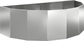 vidaXL Γλάστρα Ασημί 120 x 60 x 35 cm Επικαλυμμένος Χάλυβας