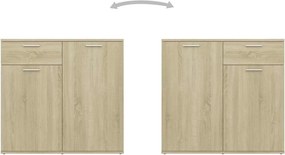 vidaXL Μπουφές Sonoma Δρυς 160 x 36 x 75 εκ. από Επεξ. Ξύλο