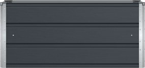 vidaXL Γλάστρα Ανθρακί 100 x 40 x 45 cm Ατσάλι