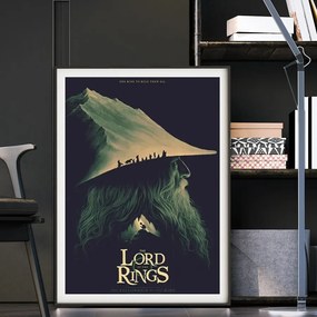 Πόστερ &amp; Κάδρο The Lord of the Rings Gandalf MV144 22x31cm Μαύρο Ξύλινο Κάδρο (με πόστερ)