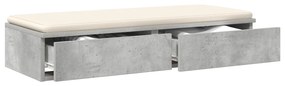 vidaXL Συρτάρια Κρεβατιού Γκρι Τσιμεντένιο 75x36,5x16,5 εκ. Κατασκευασμένο από Ξύλο