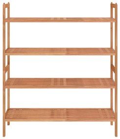 vidaXL Παπουτσοθήκη 2 τεμ. 69 x 27 x 41 εκ. από Μασίφ Ξύλο Καρυδιάς