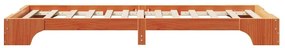 vidaXL Σκελετός Κρεβατιού Καφέ κεριού 75 x 190 cm Μασίφ ξύλο πεύκου