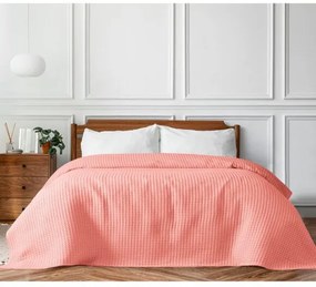 Beauty Home Πικέ υπέρδιπλη waffle Art 1990 Coral 170x240 Κοραλί