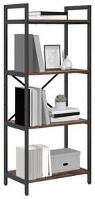 vidaXL Ράφι Βιβλίων Καπνιστό Δρύς 56 x 34 x 133,5 εκ