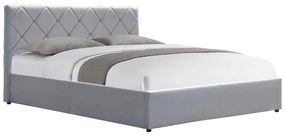 Κρεβάτι Dreamie pakoworld με αποθηκευτικό χώρο βελούδο γκρι 160x200εκ