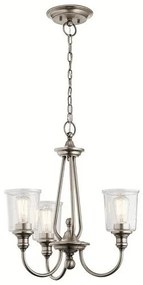 Πολυέλαιος Κρεμαστό Φωτιστικό 3xE27 Waverly Elstead Lighting-KL-WAVERLY3-CLP-Γκρι KL-WAVERLY3-CLP