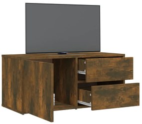 vidaXL Έπιπλο Τηλεόρασης Καπνιστή Δρυς 80 x 34 x 36 εκ. Επεξ. Ξύλο