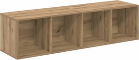 vidaXL Σετ επίπλου τηλεόρασης 4 pcs Καφέ Επεξεργασμένο ξύλο