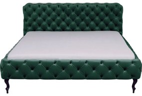 Κρεβάτι Desire Βελούδινο Πράσινο 160x200 εκ. 177x228x100εκ - Πράσινο