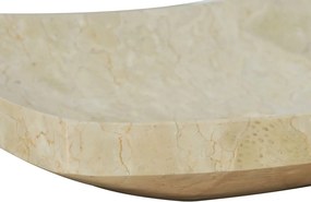 vidaXL Νιπτήρας Κρεμ 50 x 35 x 12 εκ. Μαρμάρινος