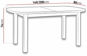 Τραπέζι Victorville 121, Άσπρο, 76x80x160cm, 34 kg, Επιμήκυνση, Πλαστικοποιημένη μοριοσανίδα, Ξύλο, Μερικώς συναρμολογημένο, Ξύλο: Οξιά | Epipla1.gr