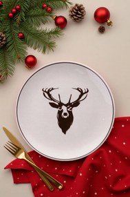 Service Plate Set (6 Pieces) Geyik Bordo Multicolor