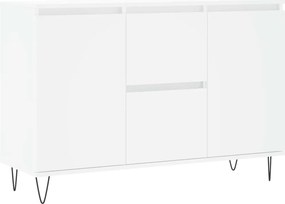 vidaXL Μπουφές Λευκός 101,5 x 35 x 70 εκ. από Επεξεργασμένο Ξύλο