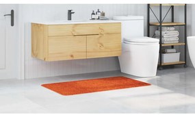 vidaXL Αντιολισθητικό μαξιλάρι μπάνιου Πορτοκαλί 70 x 120 cm PP