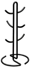 ESTIA ΒΑΣΗ ΓΙΑ ΚΟΥΠΕΣ MATTE BLACK ΑΠΟ ΚΡΑΜΑ ΨΕΥΔΑΡΓΥΡΟΥ 6 ΘΕΣΕΩΝ
