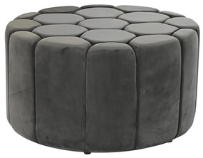 Υποπόδια DKD Home Decor Γκρι 30 % πολυεστέρας (85 x 85 x 48 cm)