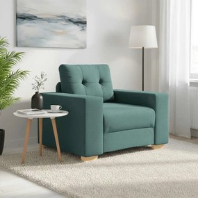 vidaXL Πολυθρόνα-Καναπέ Σκούρο Πράσινο 100x78x80 εκ. Ύφασμα