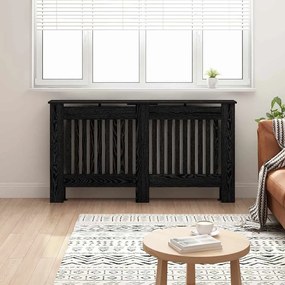 vidaXL Καπάκι Καλοριφέρ Μαύρη Δρυς 152 x 19 x 81,5 cm