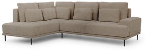 Γωνιακός καναπές Κρεβάτι Niki, μπέζ 277x93x200cm-Αριστερή γωνία-BOG5235