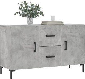 vidaXL Ντουλάπι Γκρι Σκυροδέματος 100 x 36 x 60 εκ. Επεξεργασμένο Ξύλο