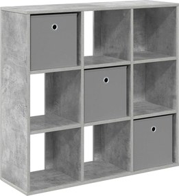 vidaXL Πλαϊνό γραφείο Σκυρόδεμα Γκρι 88,5 x 29 x 84,5 εκ.