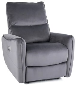 FOTEL ROZKŁADANY ZEFIR VELVET SZARY BLUVEL 14 DIOMMI-80-3838